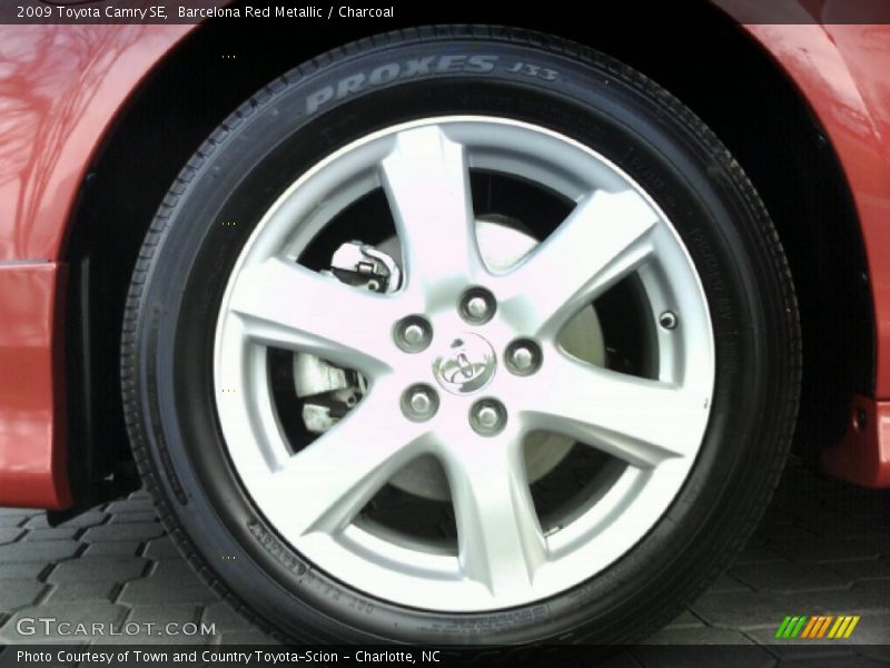 Barcelona Red Metallic / Charcoal 2009 Toyota Camry SE