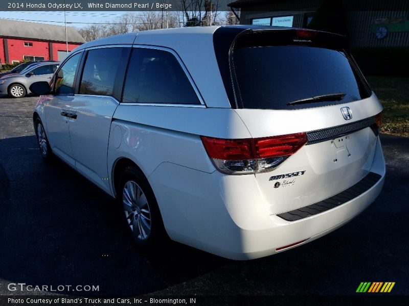 White Diamond Pearl / Beige 2014 Honda Odyssey LX
