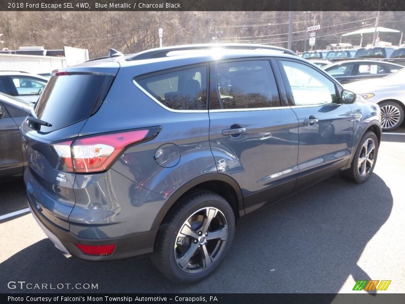 Blue Metallic / Charcoal Black 2018 Ford Escape SEL 4WD
