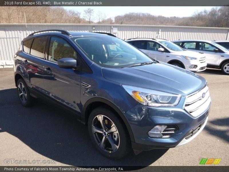 Blue Metallic / Charcoal Black 2018 Ford Escape SEL 4WD