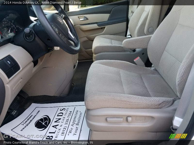 White Diamond Pearl / Beige 2014 Honda Odyssey LX
