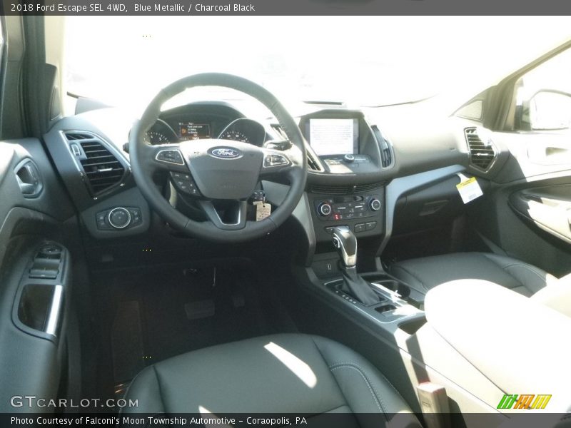 Blue Metallic / Charcoal Black 2018 Ford Escape SEL 4WD
