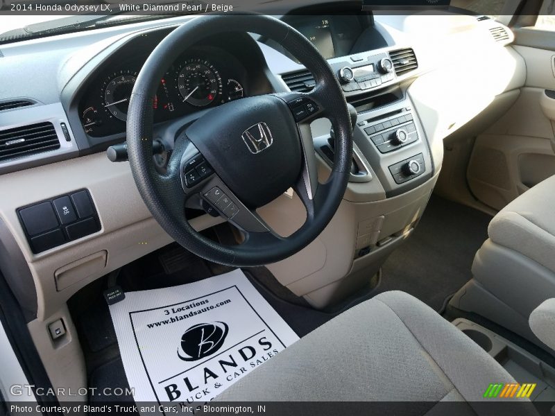 White Diamond Pearl / Beige 2014 Honda Odyssey LX
