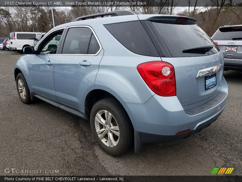 Silver Topaz Metallic / Light Titanium/Jet Black 2015 Chevrolet Equinox LT AWD