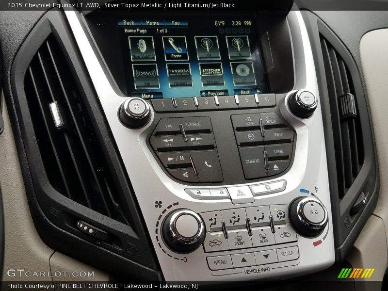 Silver Topaz Metallic / Light Titanium/Jet Black 2015 Chevrolet Equinox LT AWD