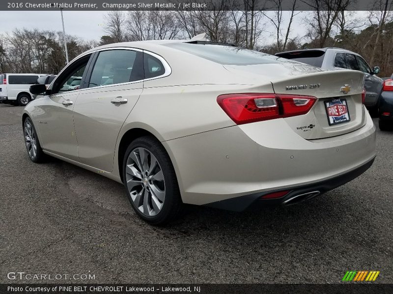 Champagne Silver Metallic / Jet Black 2016 Chevrolet Malibu Premier