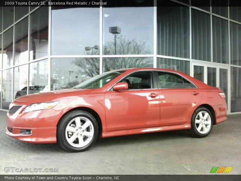 Barcelona Red Metallic / Charcoal 2009 Toyota Camry SE