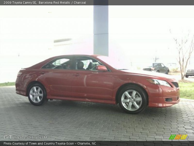 Barcelona Red Metallic / Charcoal 2009 Toyota Camry SE