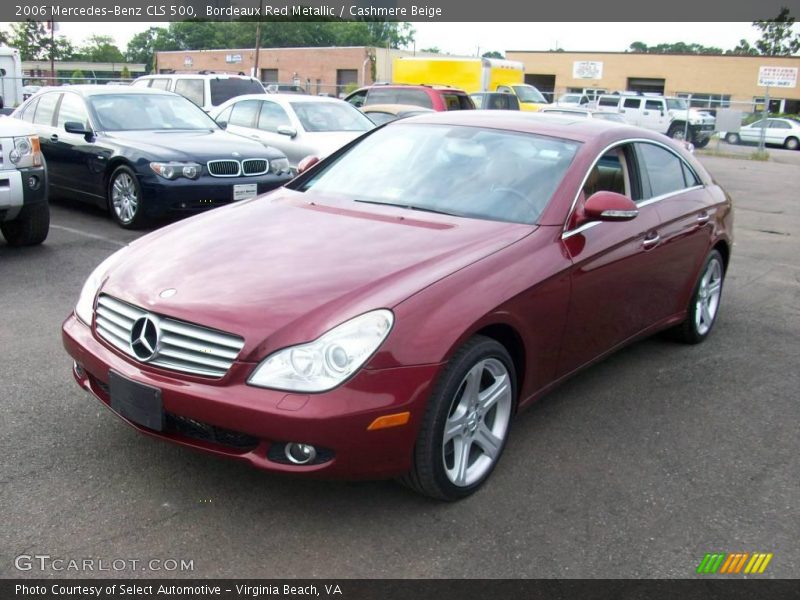 Bordeaux Red Metallic / Cashmere Beige 2006 Mercedes-Benz CLS 500