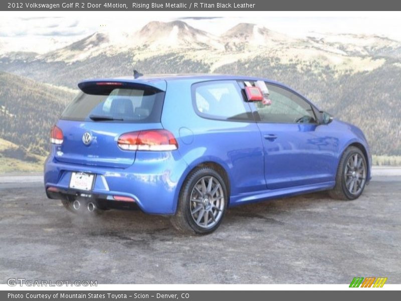 Rising Blue Metallic / R Titan Black Leather 2012 Volkswagen Golf R 2 Door 4Motion