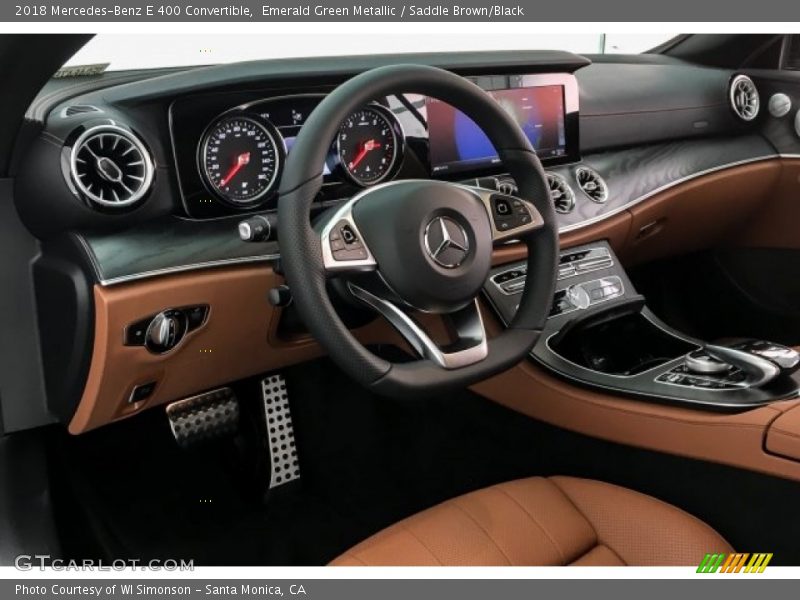 Emerald Green Metallic / Saddle Brown/Black 2018 Mercedes-Benz E 400 Convertible