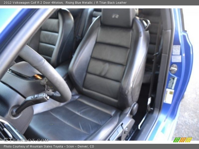 Rising Blue Metallic / R Titan Black Leather 2012 Volkswagen Golf R 2 Door 4Motion
