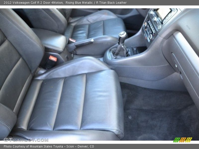 Rising Blue Metallic / R Titan Black Leather 2012 Volkswagen Golf R 2 Door 4Motion