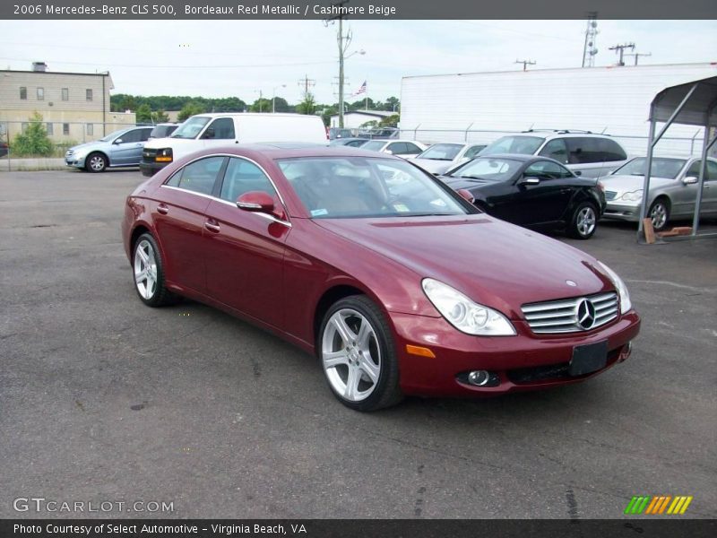 Bordeaux Red Metallic / Cashmere Beige 2006 Mercedes-Benz CLS 500