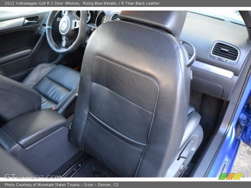 Rising Blue Metallic / R Titan Black Leather 2012 Volkswagen Golf R 2 Door 4Motion