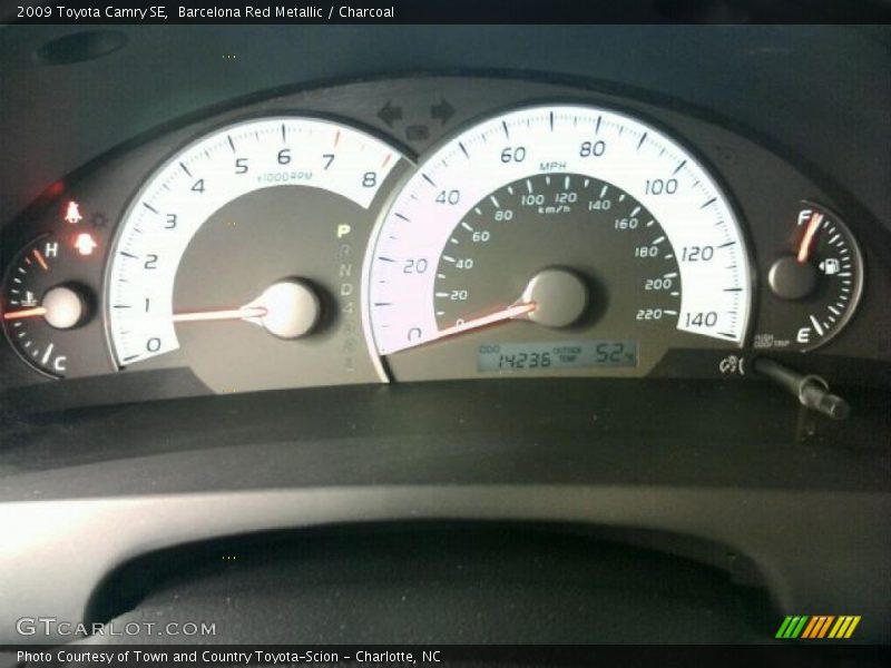 Barcelona Red Metallic / Charcoal 2009 Toyota Camry SE