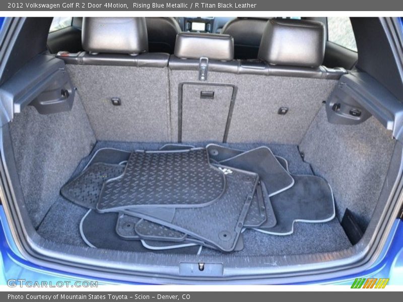 Rising Blue Metallic / R Titan Black Leather 2012 Volkswagen Golf R 2 Door 4Motion
