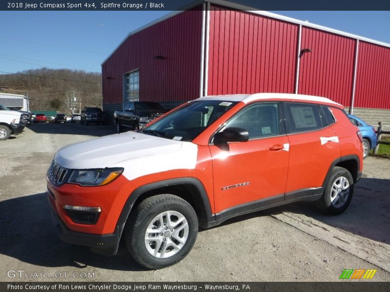 Spitfire Orange / Black 2018 Jeep Compass Sport 4x4