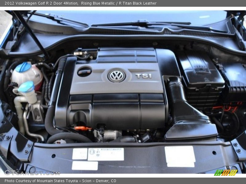 Rising Blue Metallic / R Titan Black Leather 2012 Volkswagen Golf R 2 Door 4Motion