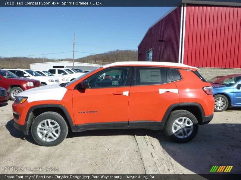 Spitfire Orange / Black 2018 Jeep Compass Sport 4x4