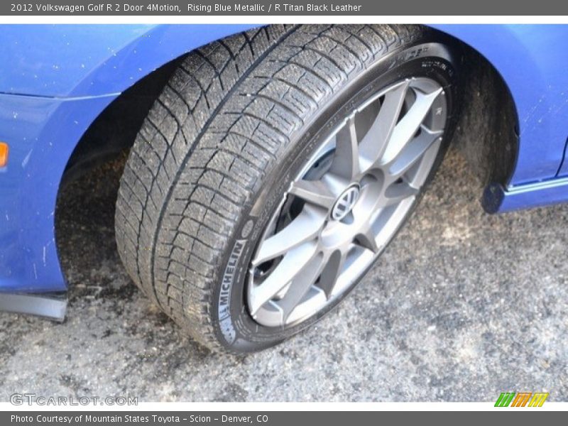 Rising Blue Metallic / R Titan Black Leather 2012 Volkswagen Golf R 2 Door 4Motion