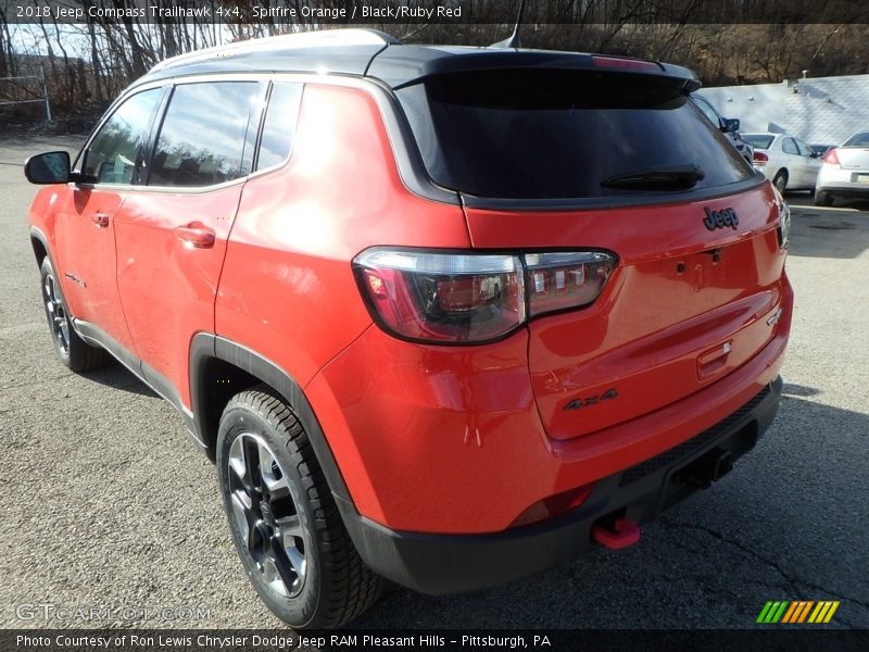 Spitfire Orange / Black/Ruby Red 2018 Jeep Compass Trailhawk 4x4