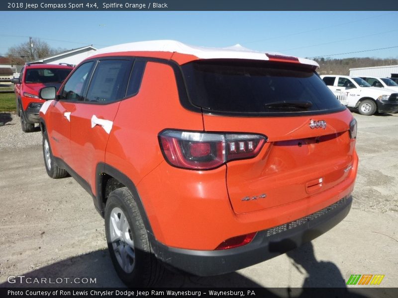 Spitfire Orange / Black 2018 Jeep Compass Sport 4x4