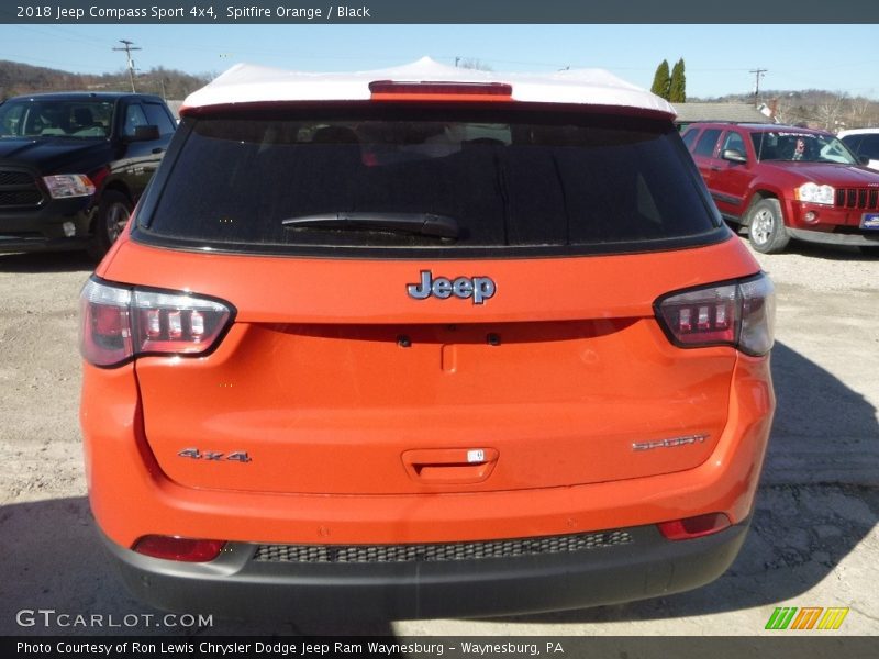 Spitfire Orange / Black 2018 Jeep Compass Sport 4x4