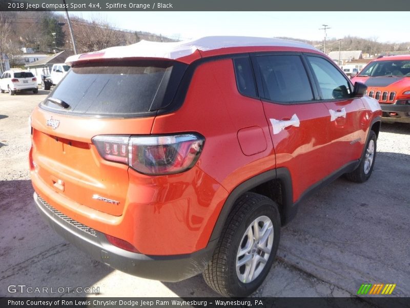 Spitfire Orange / Black 2018 Jeep Compass Sport 4x4