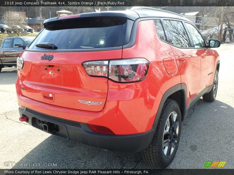 Spitfire Orange / Black/Ruby Red 2018 Jeep Compass Trailhawk 4x4