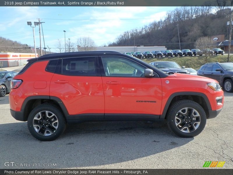 Spitfire Orange / Black/Ruby Red 2018 Jeep Compass Trailhawk 4x4