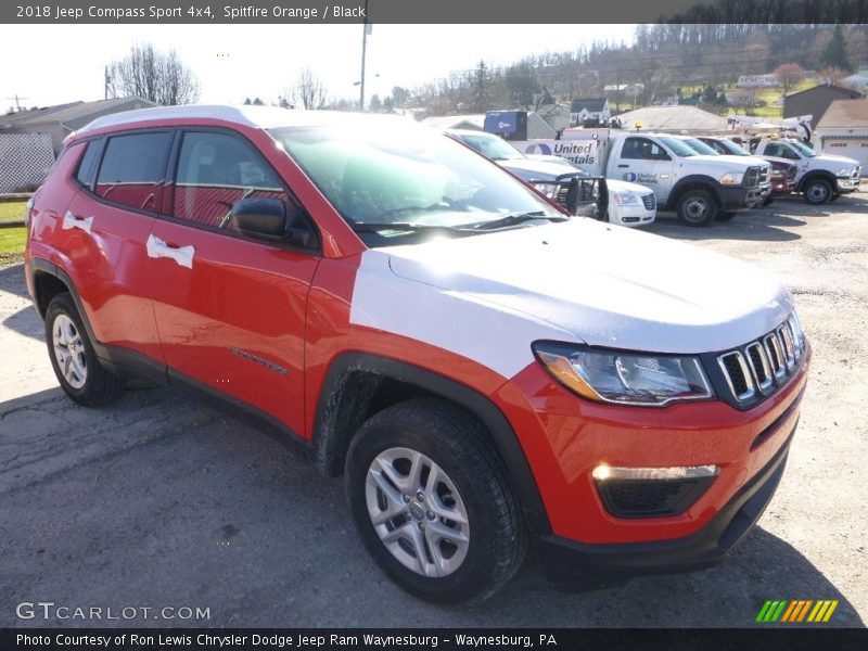 Spitfire Orange / Black 2018 Jeep Compass Sport 4x4