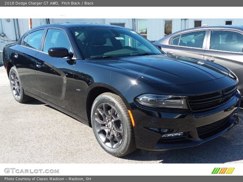 Pitch Black / Black 2018 Dodge Charger GT AWD