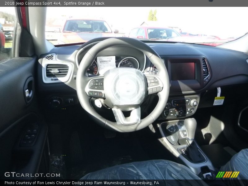 Spitfire Orange / Black 2018 Jeep Compass Sport 4x4