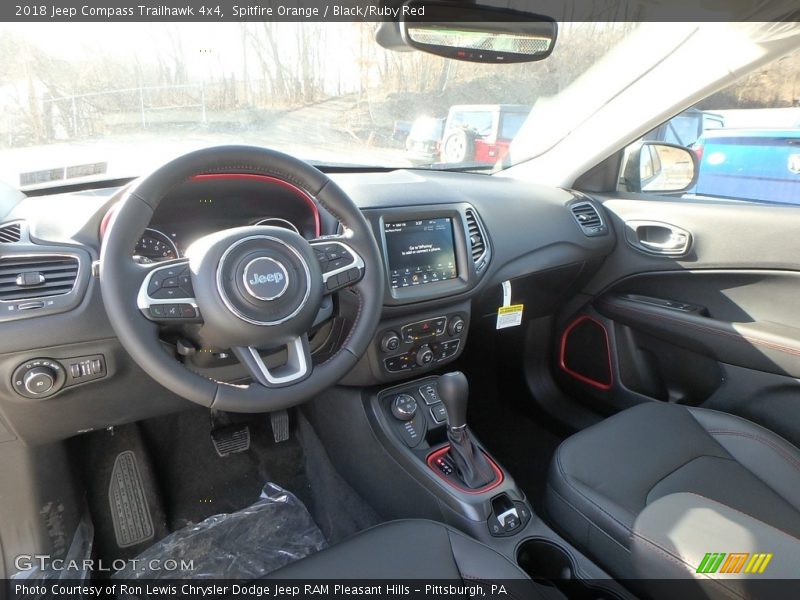 Spitfire Orange / Black/Ruby Red 2018 Jeep Compass Trailhawk 4x4