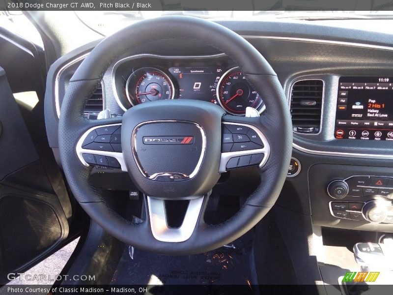 Pitch Black / Black 2018 Dodge Charger GT AWD