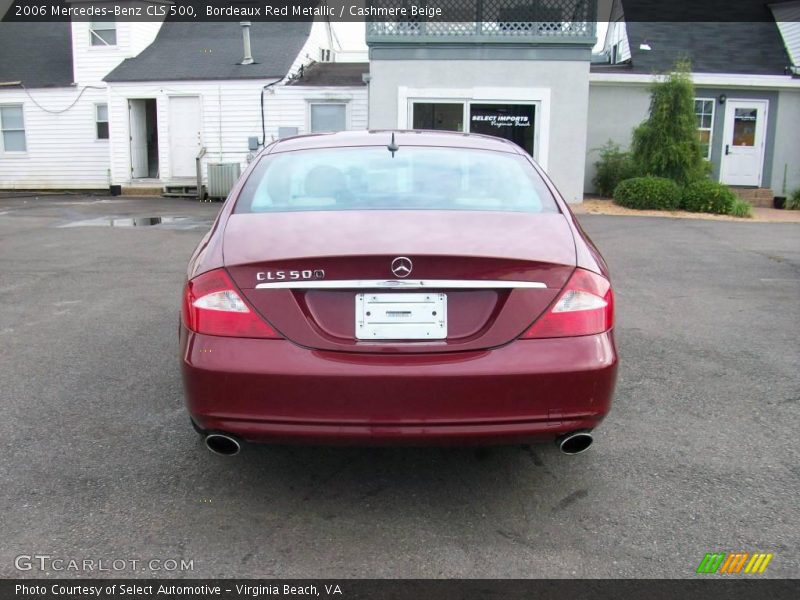 Bordeaux Red Metallic / Cashmere Beige 2006 Mercedes-Benz CLS 500