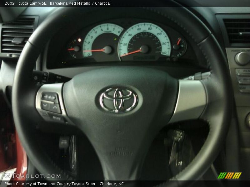 Barcelona Red Metallic / Charcoal 2009 Toyota Camry SE