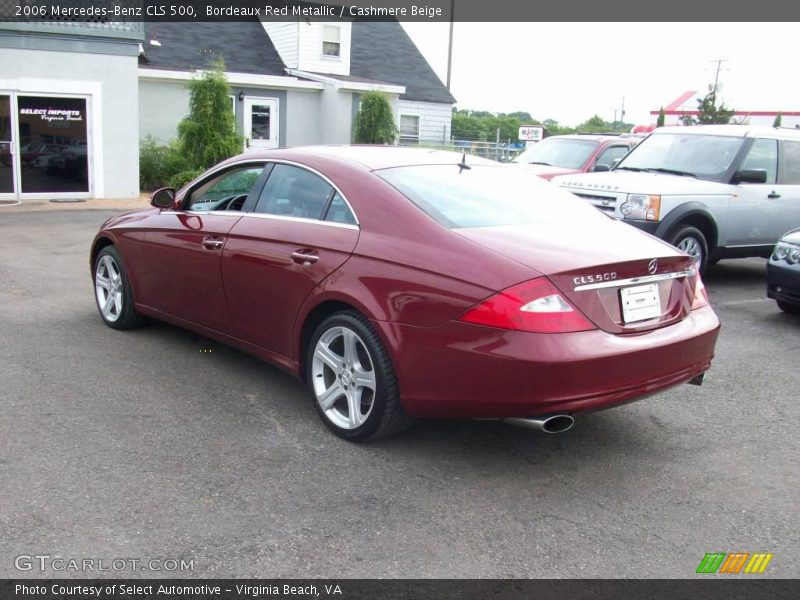 Bordeaux Red Metallic / Cashmere Beige 2006 Mercedes-Benz CLS 500