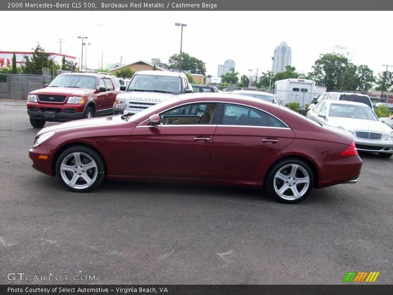 Bordeaux Red Metallic / Cashmere Beige 2006 Mercedes-Benz CLS 500