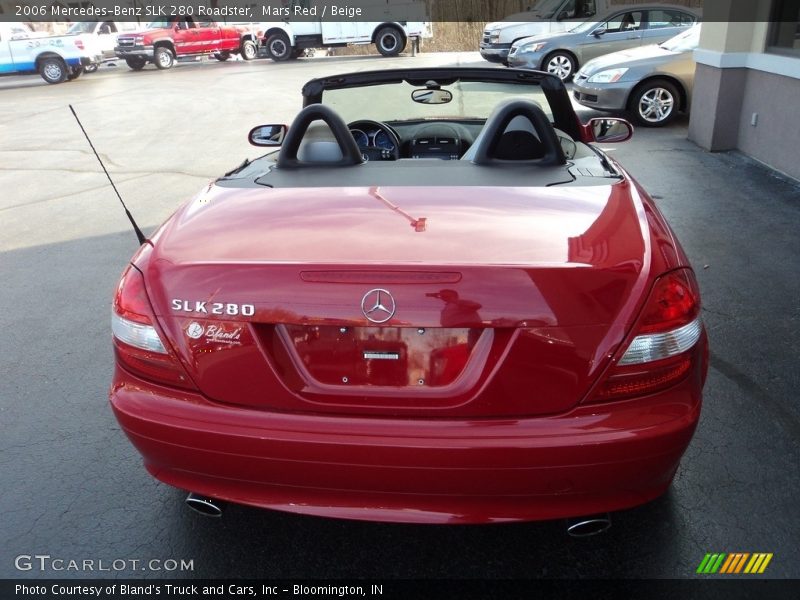 Mars Red / Beige 2006 Mercedes-Benz SLK 280 Roadster