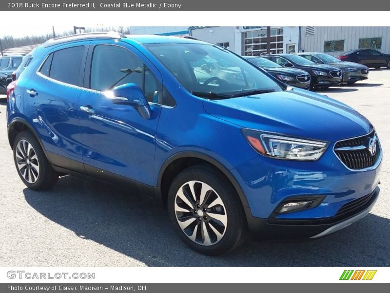 Coastal Blue Metallic / Ebony 2018 Buick Encore Preferred II