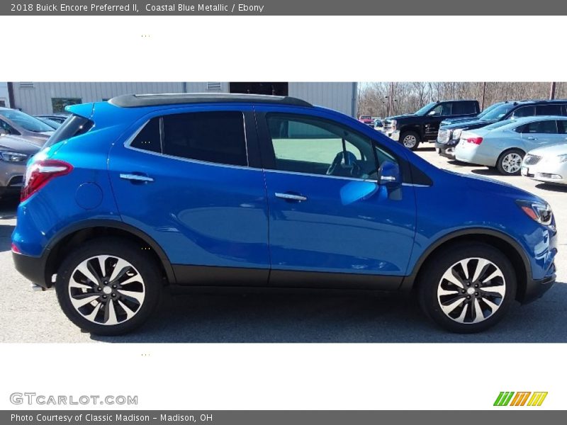 Coastal Blue Metallic / Ebony 2018 Buick Encore Preferred II