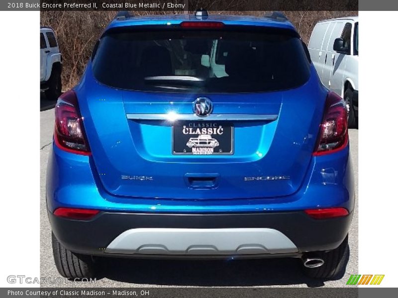 Coastal Blue Metallic / Ebony 2018 Buick Encore Preferred II
