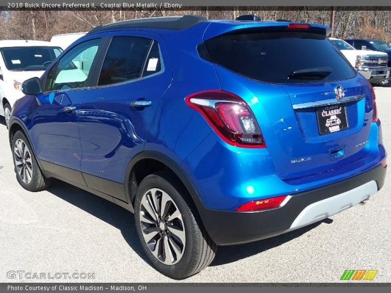 Coastal Blue Metallic / Ebony 2018 Buick Encore Preferred II