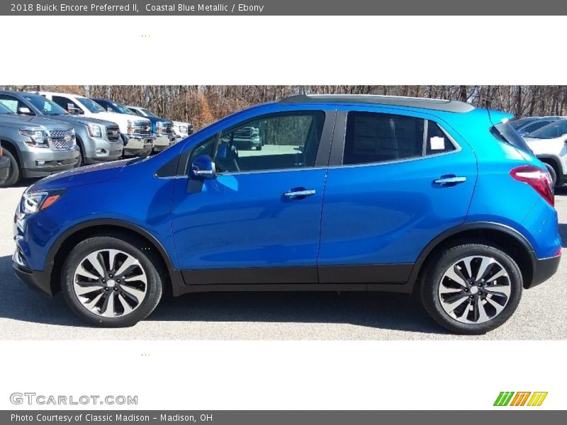 Coastal Blue Metallic / Ebony 2018 Buick Encore Preferred II