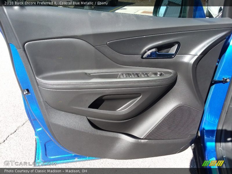 Coastal Blue Metallic / Ebony 2018 Buick Encore Preferred II