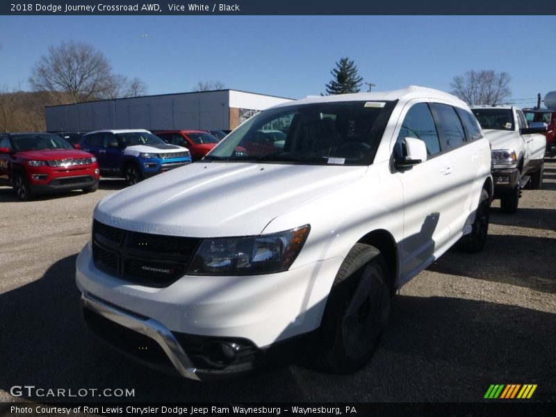 Vice White / Black 2018 Dodge Journey Crossroad AWD