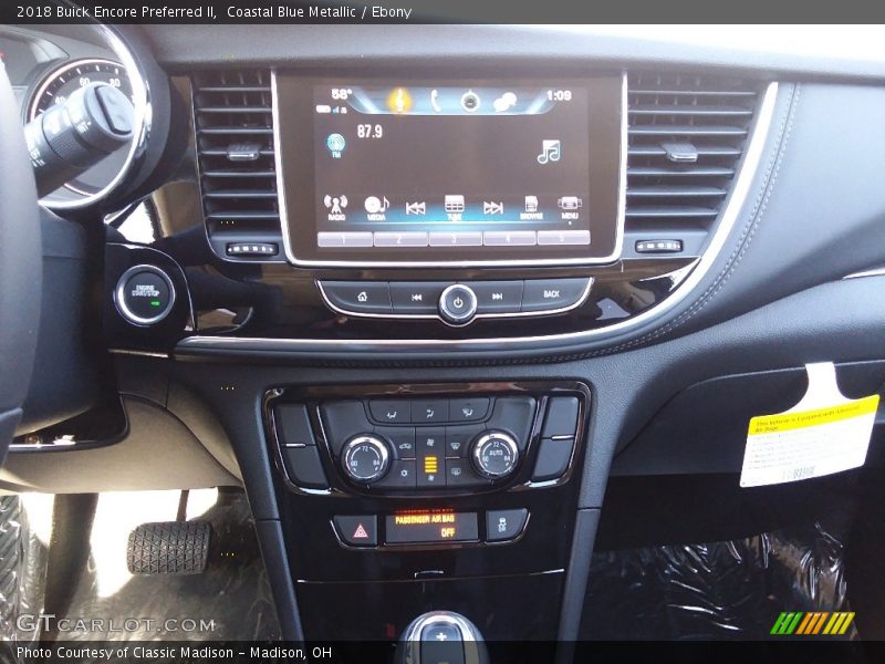 Coastal Blue Metallic / Ebony 2018 Buick Encore Preferred II