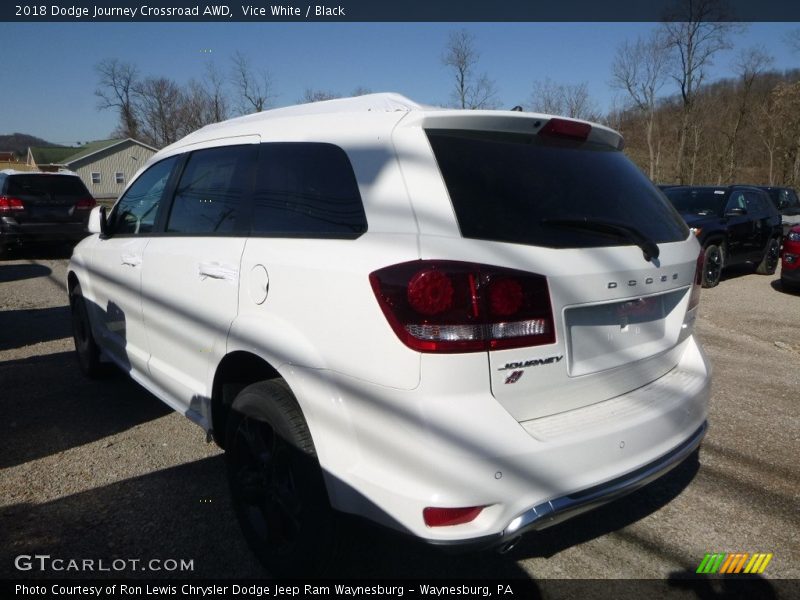 Vice White / Black 2018 Dodge Journey Crossroad AWD